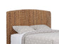 Laughton Banana Leaf Eastern King Panel Bed Amber - Discount Furniture Connection