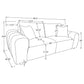 Burnett 2-piece Chenille Upholstered Sofa Set Burnt Orange - Discount Furniture Connection