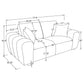 Burnett 2-piece Chenille Upholstered Sofa Set Burnt Orange - Discount Furniture Connection