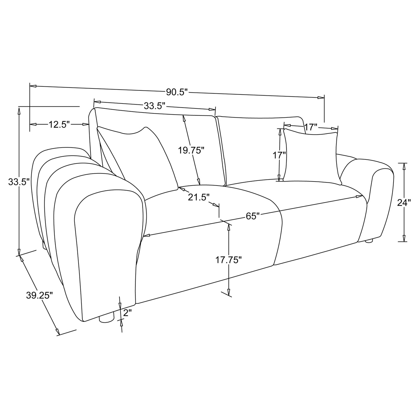 Burnett 4-piece Chenille Upholstered Sofa Set Ivory - Discount Furniture Connection