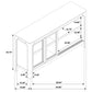 Solano Sliding Door Dining Sideboard Server Weathered Mango