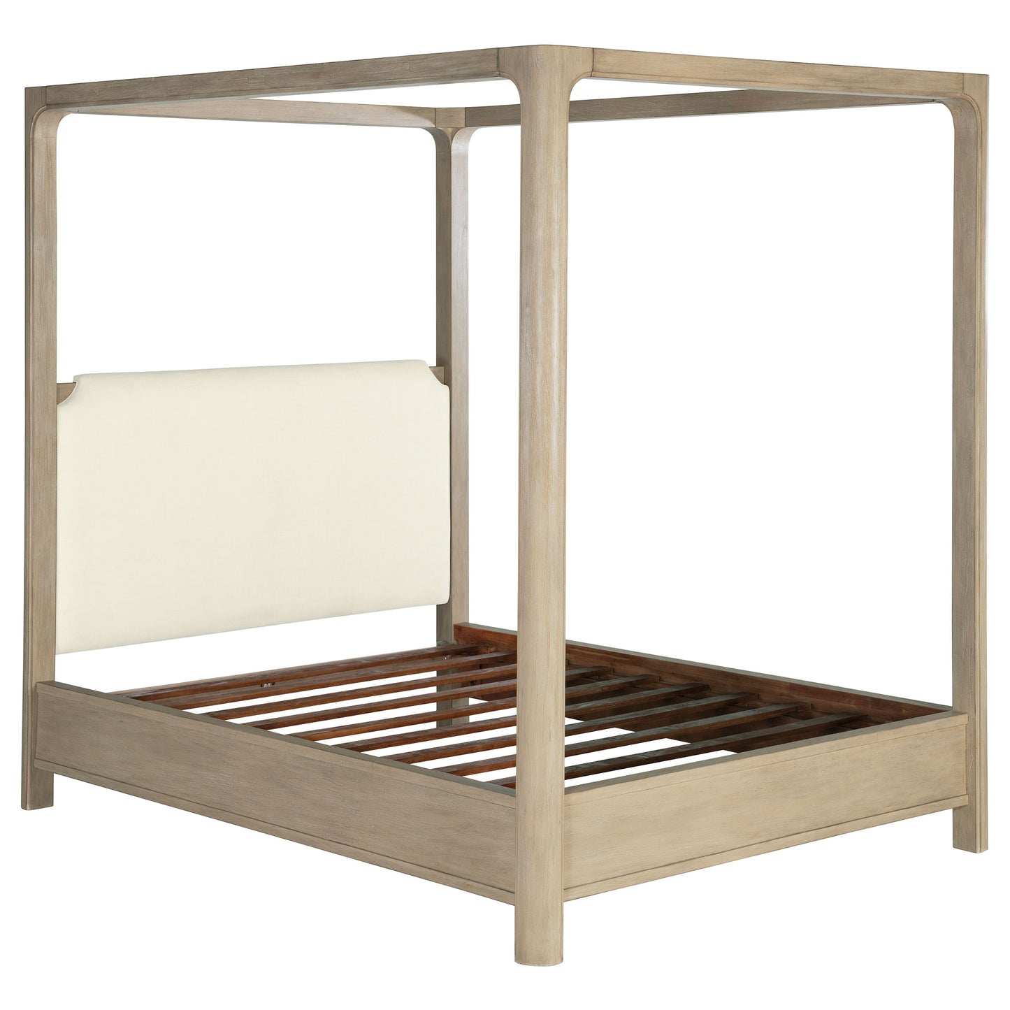 Solano 85-inch Eastern King Canopy Bed Weathered Mango - Discount Furniture Connection