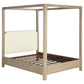 Solano 85-inch Eastern King Canopy Bed Weathered Mango - Discount Furniture Connection