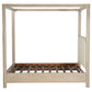Solano 85-inch Eastern King Canopy Bed Weathered Mango - Discount Furniture Connection