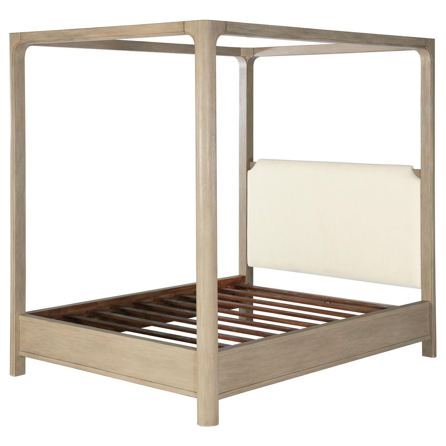 Solano 85-inch Eastern King Canopy Bed Weathered Mango - Discount Furniture Connection