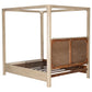 Solano 85-inch Eastern King Canopy Bed Weathered Mango - Discount Furniture Connection