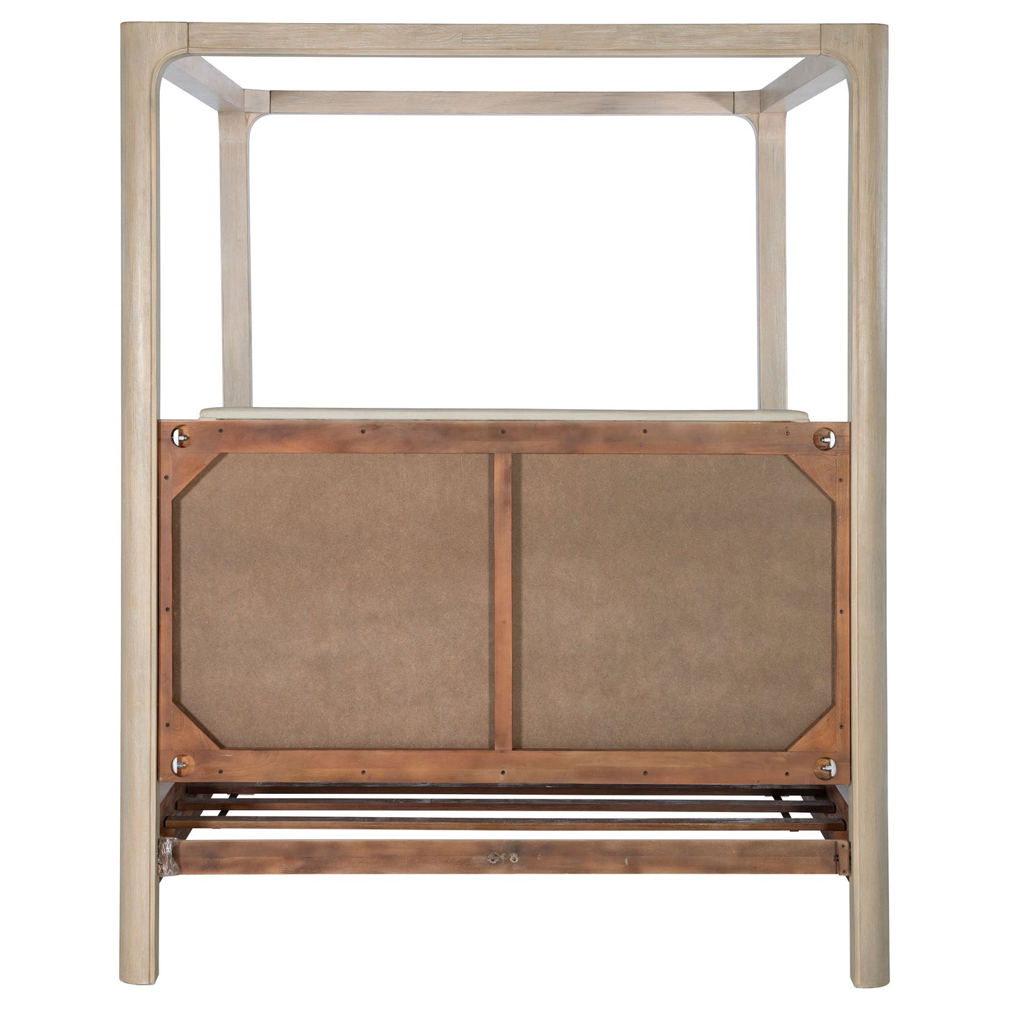 Solano 85-inch Eastern King Canopy Bed Weathered Mango - Discount Furniture Connection