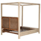 Solano 85-inch Eastern King Canopy Bed Weathered Mango - Discount Furniture Connection