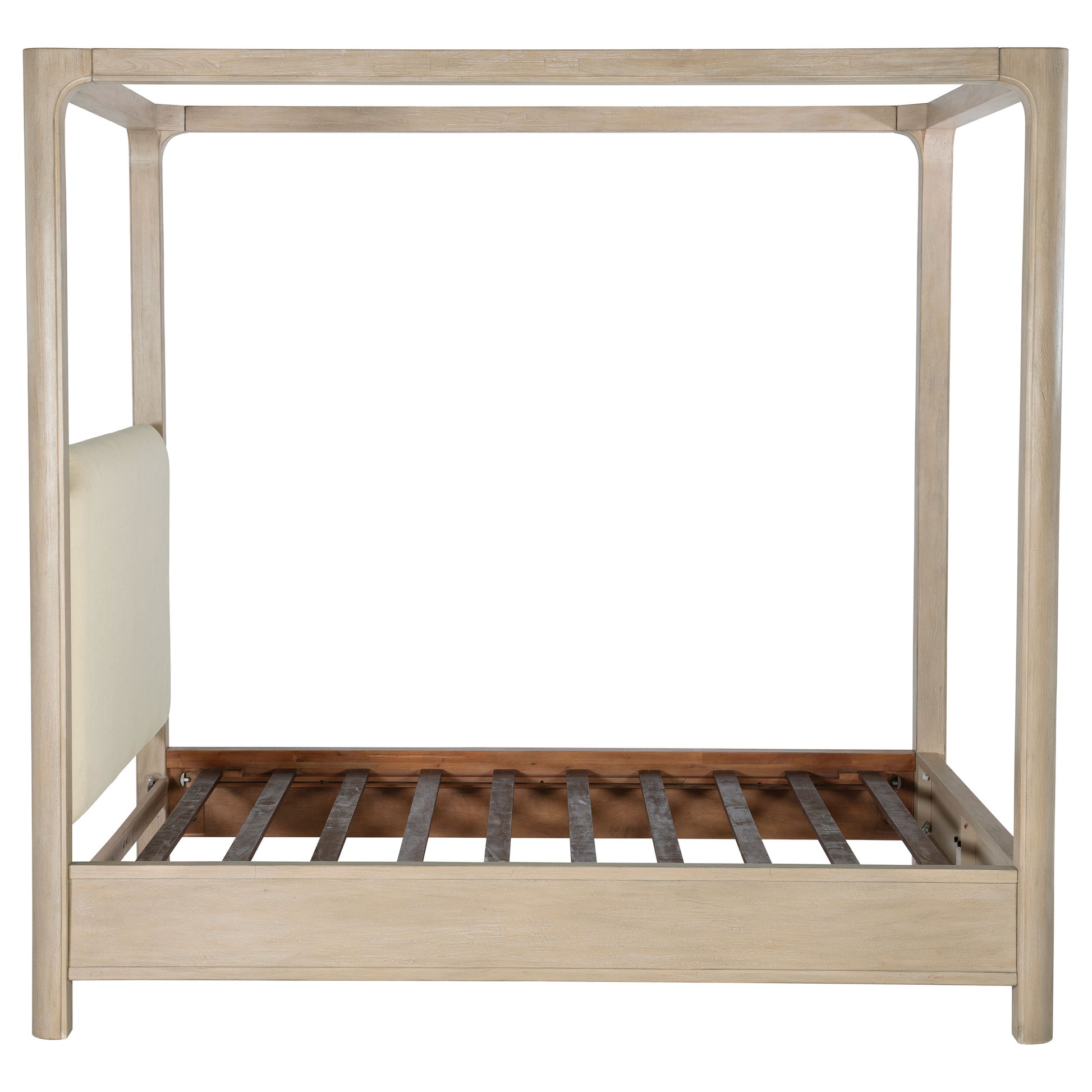 Solano 85-inch Eastern King Canopy Bed Weathered Mango - Discount Furniture Connection