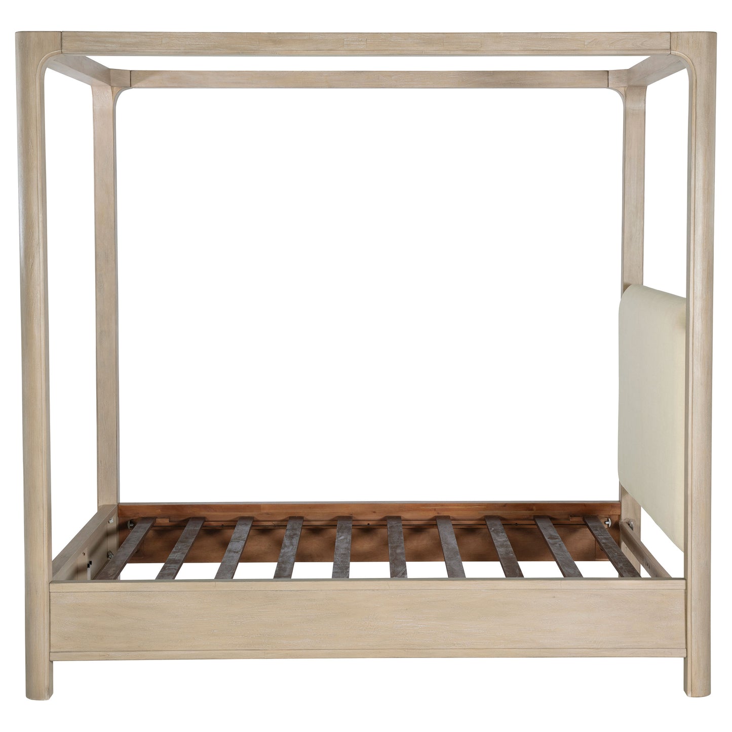 Solano 85-inch Queen Canopy Bed Weathered Mango - Discount Furniture Connection