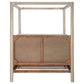 Solano 85-inch Queen Canopy Bed Weathered Mango - Discount Furniture Connection