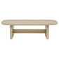 Kailani 2-piece Coastal Coffee and End Table Set Beige Oak