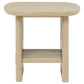 Kailani 3-piece Coastal Coffee and End Table Set Beige Oak
