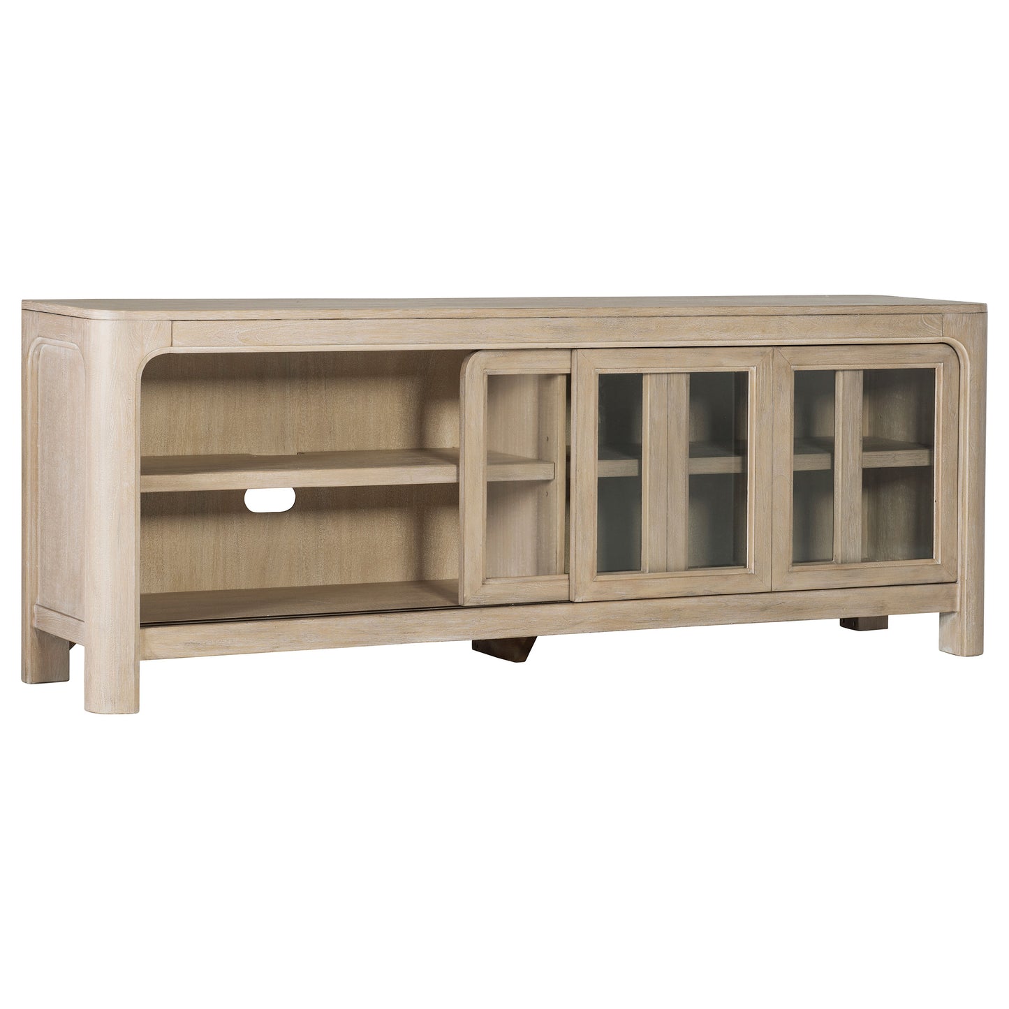 Solano 71-inch 2-door TV Stand Media Console Weathered Mango