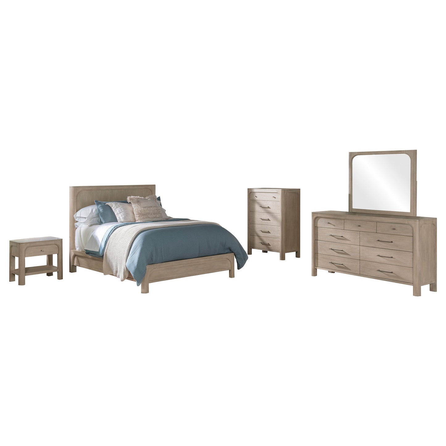 Solano 5-piece Queen Bedroom Set Weathered Mango - Discount Furniture Connection