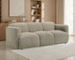 Dorset Fabric Upholstered Round Track Arm Sofa Brown - Discount Furniture Connection