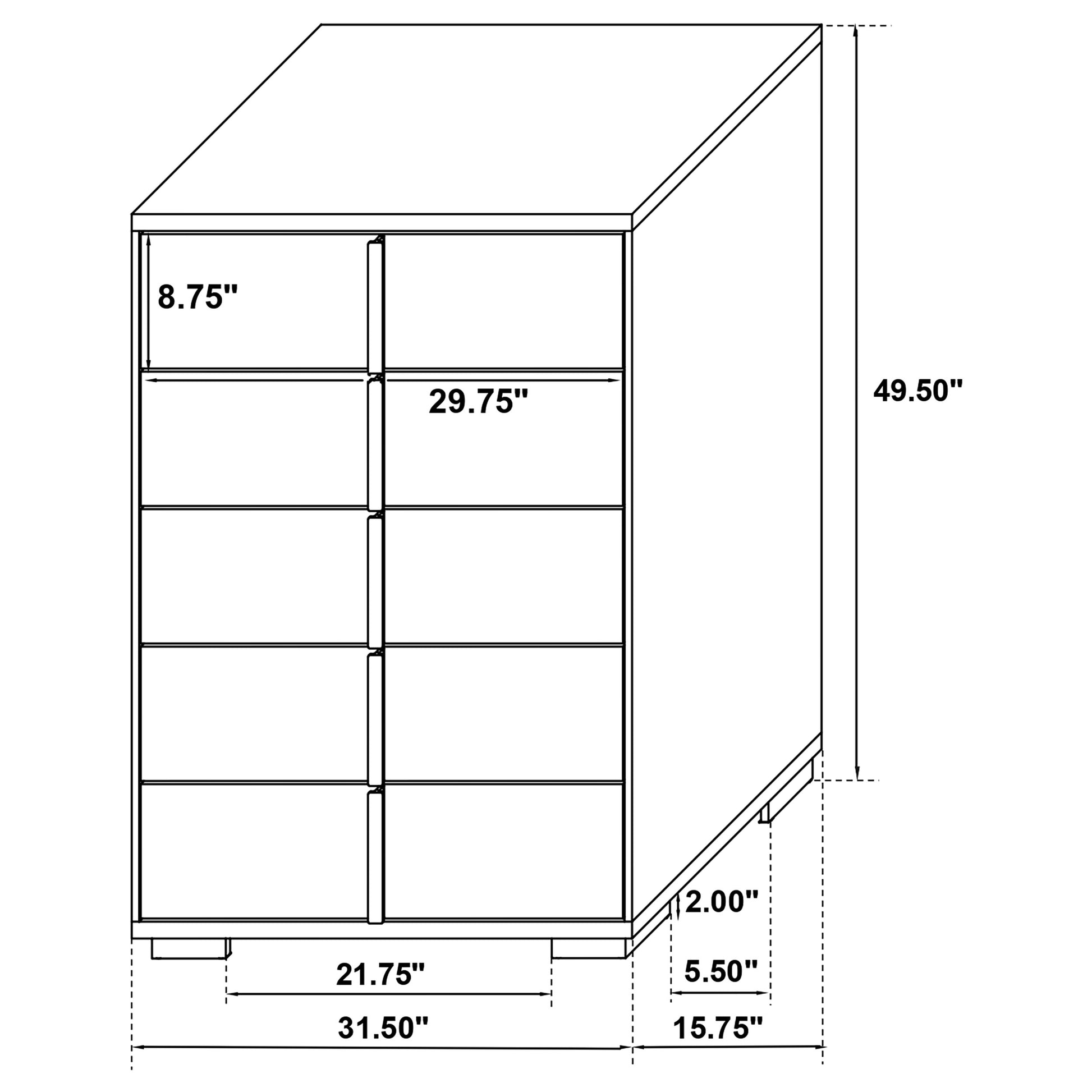 Marceline 5-piece Full Bedroom Set Black - Discount Furniture Connection