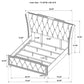 Lorient Eastern King LED Upholstered Bed Black - Discount Furniture Connection