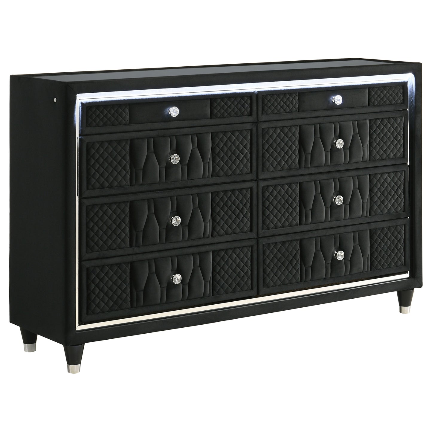 Lorient 5-piece Eastern King Bedroom Set Black