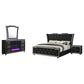 Lorient 4-piece Queen Bedroom Set Black - Discount Furniture Connection