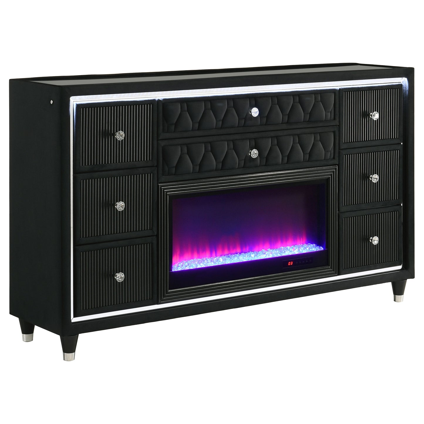 Lorient 5-piece Queen Bedroom Set Black - Discount Furniture Connection