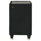 Lorient 2-drawer LED Nightstand with USB Black - Discount Furniture Connection