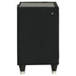 Lorient 2-drawer LED Nightstand with USB Black - Discount Furniture Connection