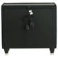 Lorient 2-drawer LED Nightstand with USB Black - Discount Furniture Connection