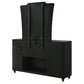 Lorient 8-drawer LED Flame Box Dresser and Mirror Black - Discount Furniture Connection