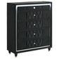 Lorient 5-drawer LED Chest of Drawers Black - Discount Furniture Connection
