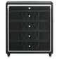 Lorient 5-drawer LED Chest of Drawers Black - Discount Furniture Connection