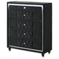 Lorient 5-drawer LED Chest of Drawers Black - Discount Furniture Connection