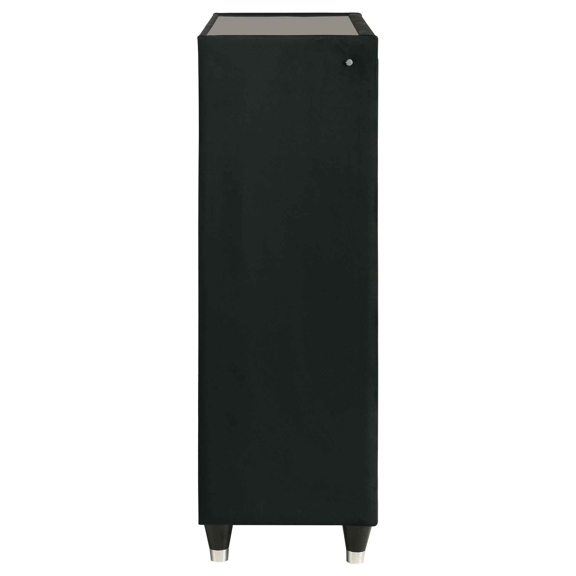 Lorient 5-drawer LED Chest of Drawers Black - Discount Furniture Connection