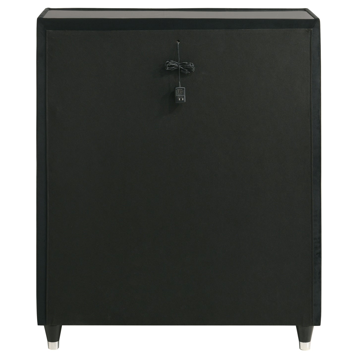 Lorient 5-drawer LED Chest of Drawers Black - Discount Furniture Connection