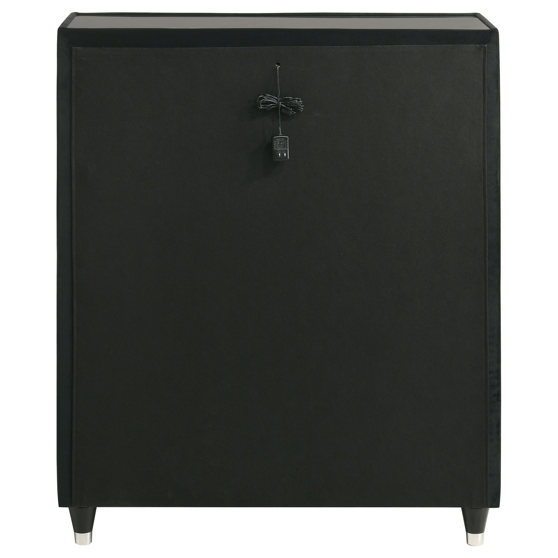 Lorient 5-drawer LED Chest of Drawers Black - Discount Furniture Connection
