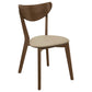 Kersey 5-piece Rectangular Dining Table Set Chestnut