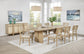 Kailani 110-inch Rectangular Wood Dining Table Beige Oak - Discount Furniture Connection