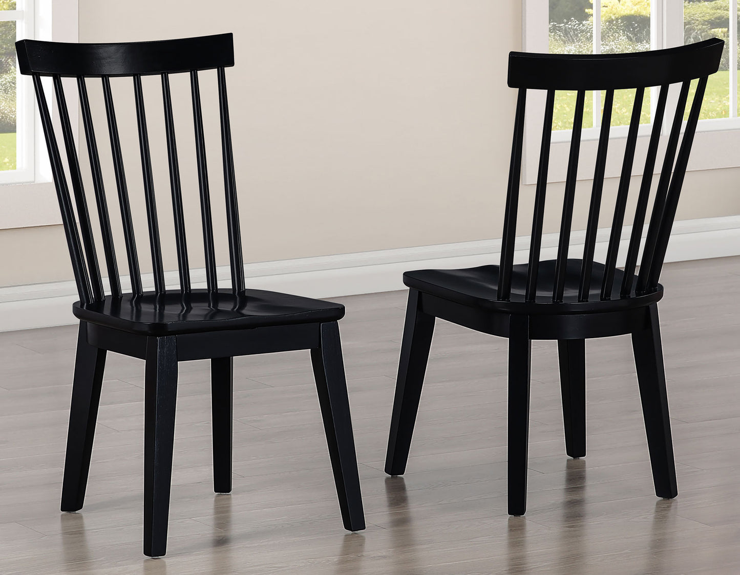 Vaughn 5-Piece 60-96″ w/2-18 Leaves Dining Set, Coffee & Black Finish