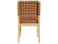 Reid Camel Vegan Leather Side Chair, Sand Finish