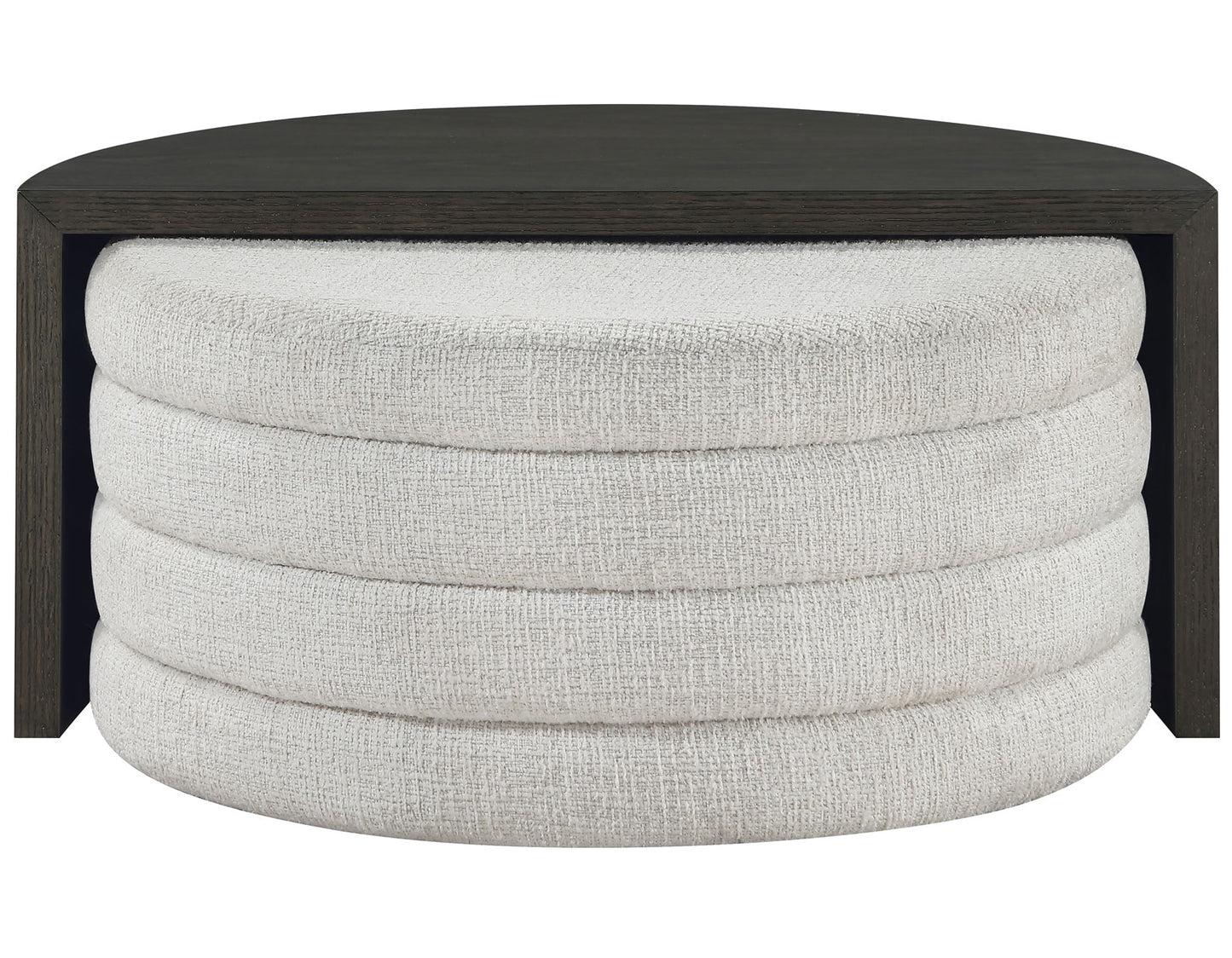 Florence, Black
Nesting Cocktail Table with Castered Ottoman