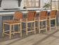 Reid Camel Vegan Leather 30″ Bar Stool, Sand Finish