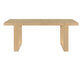 Reid 77-95″ Dining Table with 18″ Leaf, Sand Finish