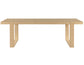 Reid 77-95″ Dining Table with 18″ Leaf, Sand Finish