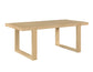 Reid 77-95″ Dining Table with 18″ Leaf, Sand Finish