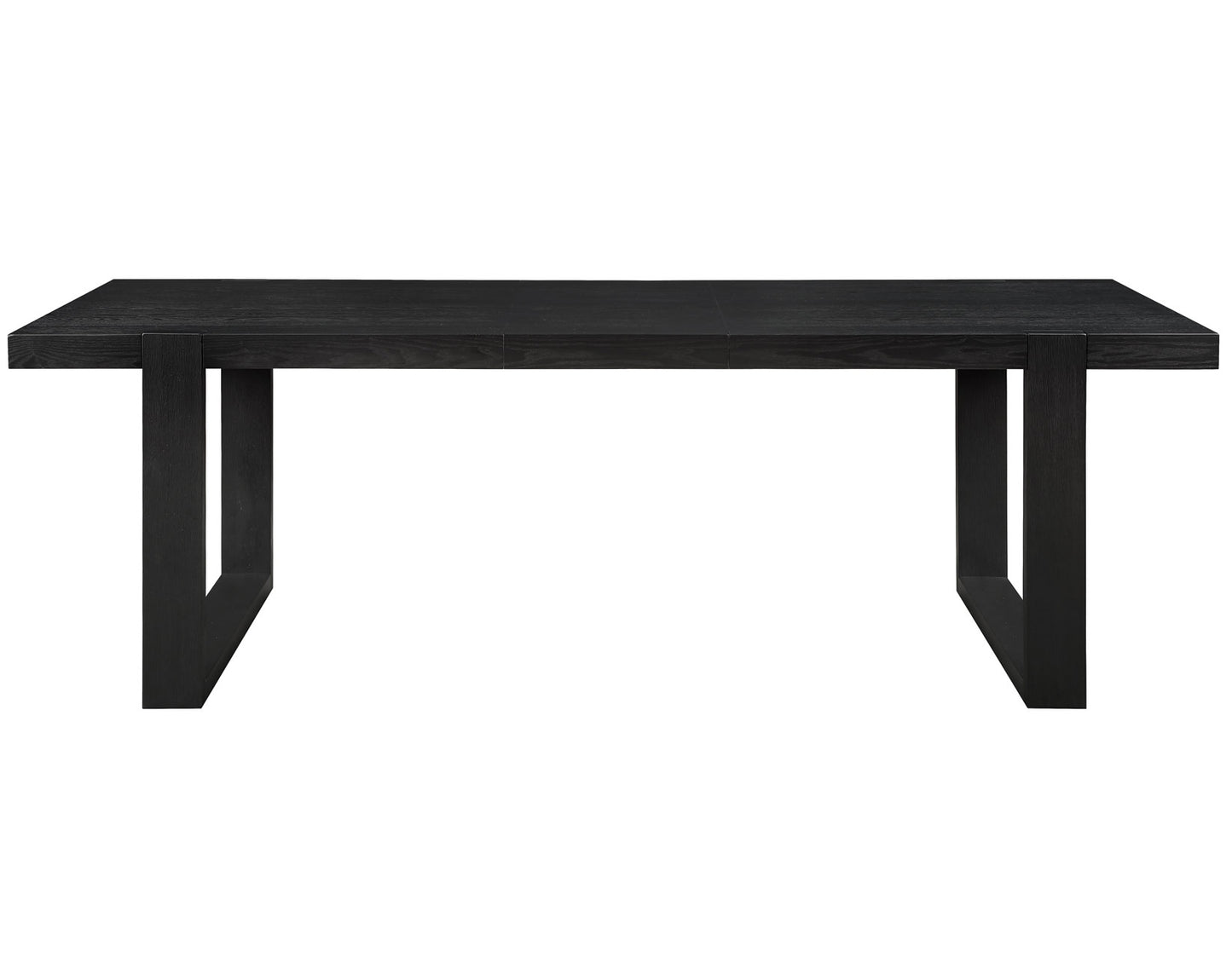Reid 77-95″ Dining Table with 18″ Leaf, Black Finish