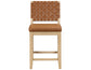 Reid Camel Vegan Leather 24″ Counter Stool, Sand Finish