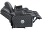 Luna Home Cinema Power Reclining Console Loveseat, Charcoal Vegan Leather