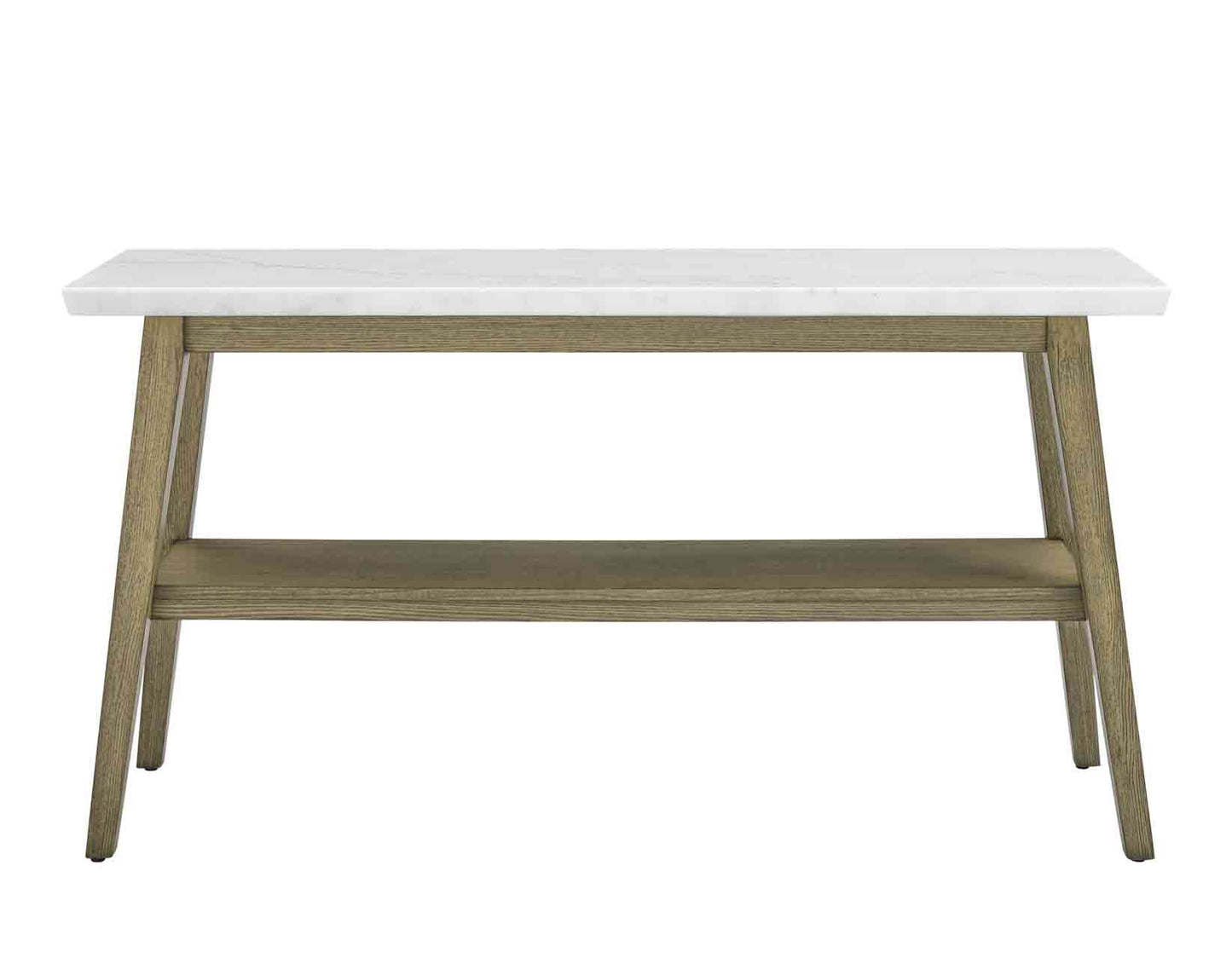 Vida, Sofa Table, White Marble Top, Blonde