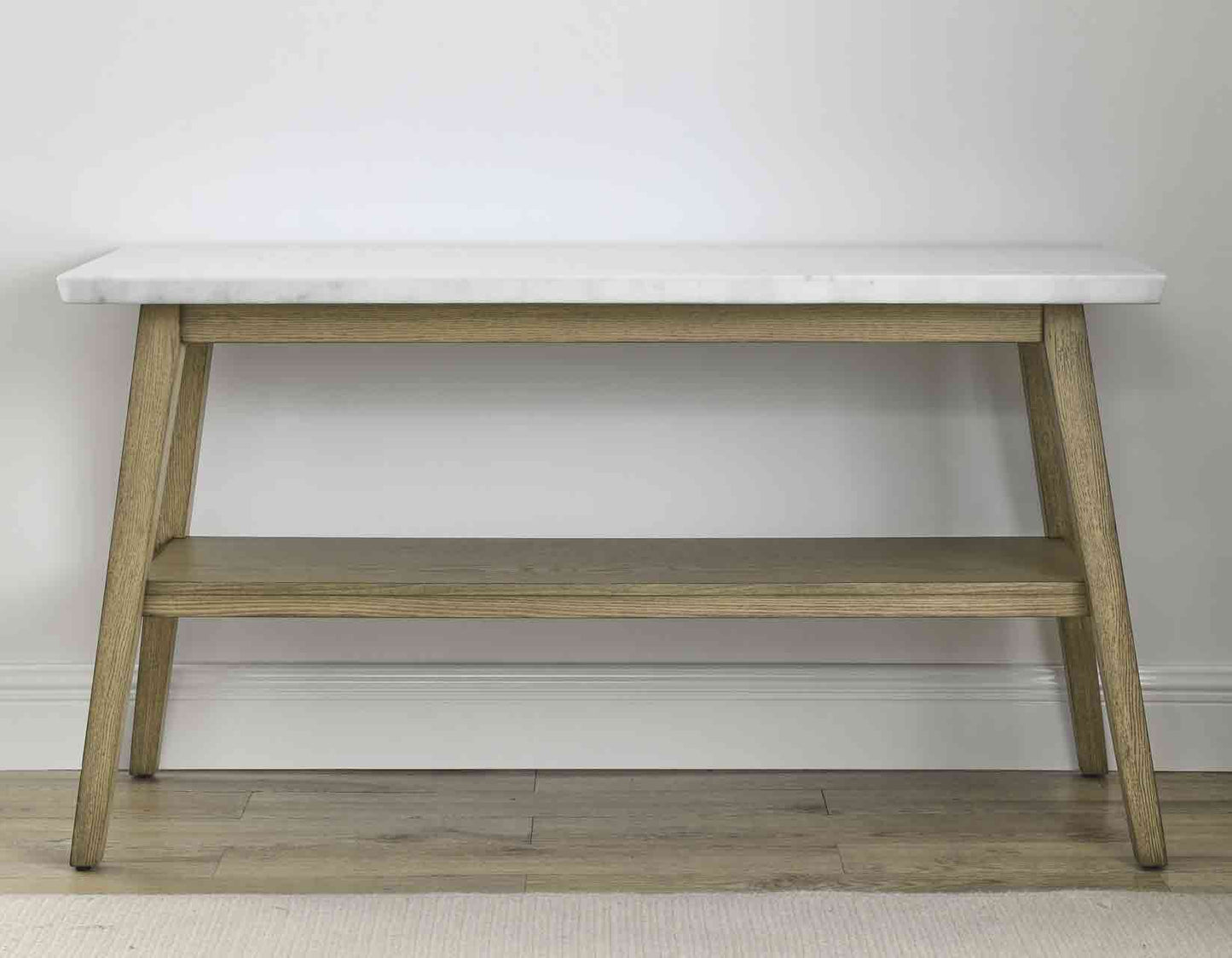 Vida, Sofa Table, White Marble Top, Blonde