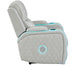 Luna Home Cinema Power Recliner, Ice Vegan Leather